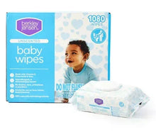 Berkley Jensen unscented baby wipes pack with wipes, 1080 count