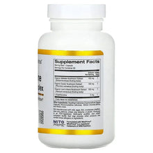 California Gold Nutrition ergothioneine mushroom complex supplement bottle, back label