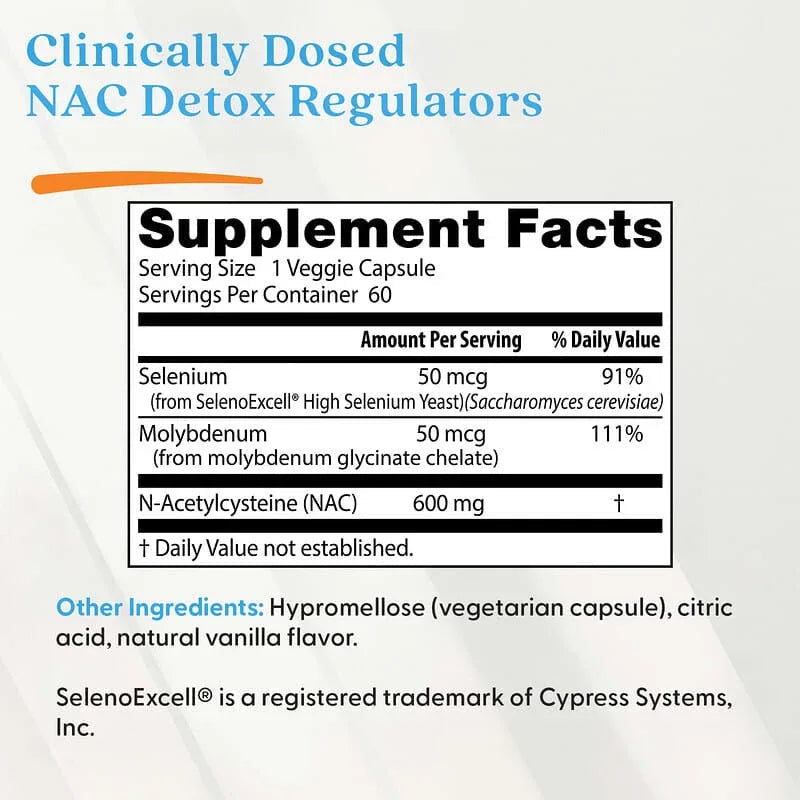 Doctor's Best, NAC Detox Regulators, Veggie Caps
