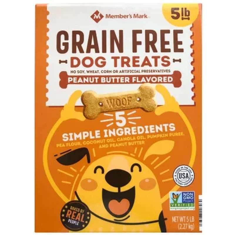 Member'S Mark Grain-Free Dog Treat Biscuits, Peanut Butter Flavored (80 Oz.)