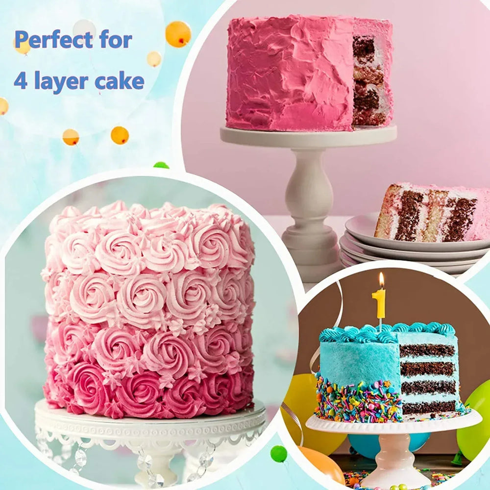 Vesteel Cake Pan, Stainless Steel Round Layer Cake Baking Pans, Non-Toxic & Healthy, Mirror Finish & Dishwasher Safe - USA MEGA SHOP