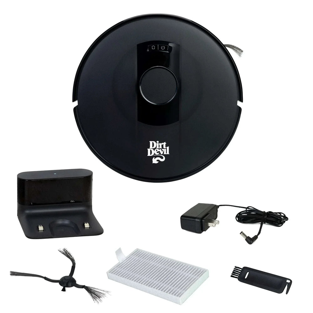 Dirt Devil Robot Vacuum for Carpet and Tile Floors with LIDAR Navigation, Wi-Fi-enabled App, 110 Minute Run-Time for Daily Cleaning, Model #EV3420 - USA MEGA SHOP