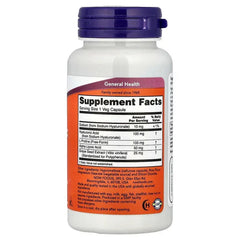 NOW Foods, Hyaluronic Acid With L-Proline, Alpha Lipoic Acid and Grape Seed Extract, 100 mg