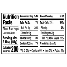 Nutrition Facts panel for instant cafe-style beverage mix, showing calories and serving size