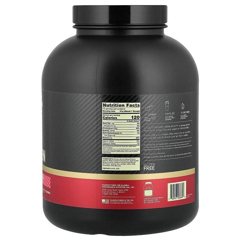 Optimum Nutrition, Gold Standard® 100% Whey Protein, Double Rich Chocolate, 1.98 lb (899 g)