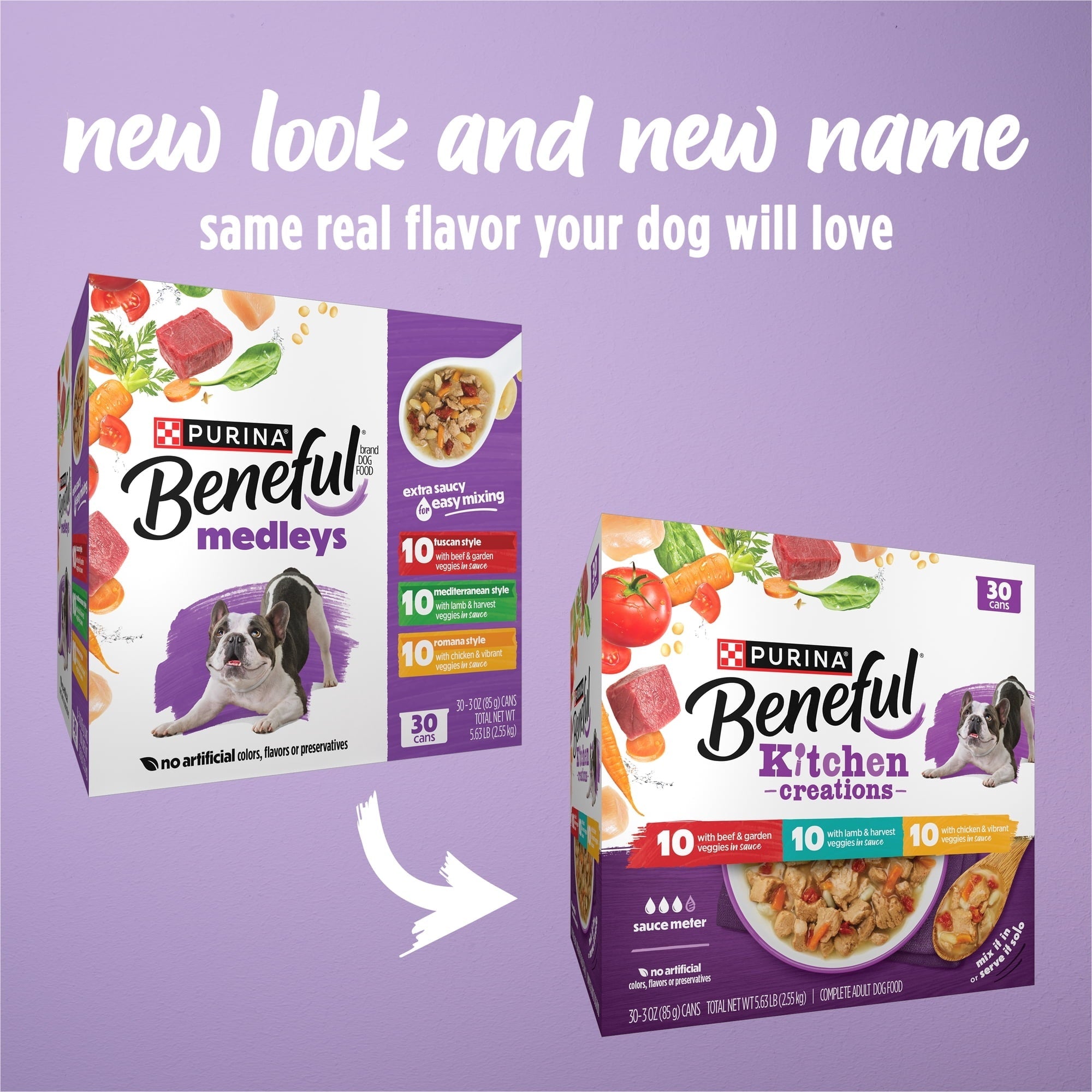 Purina Beneful Kitchen Creations With Beef, Chicken, or Lamb Wet Dog Food Variety Pack, 3 oz Cans