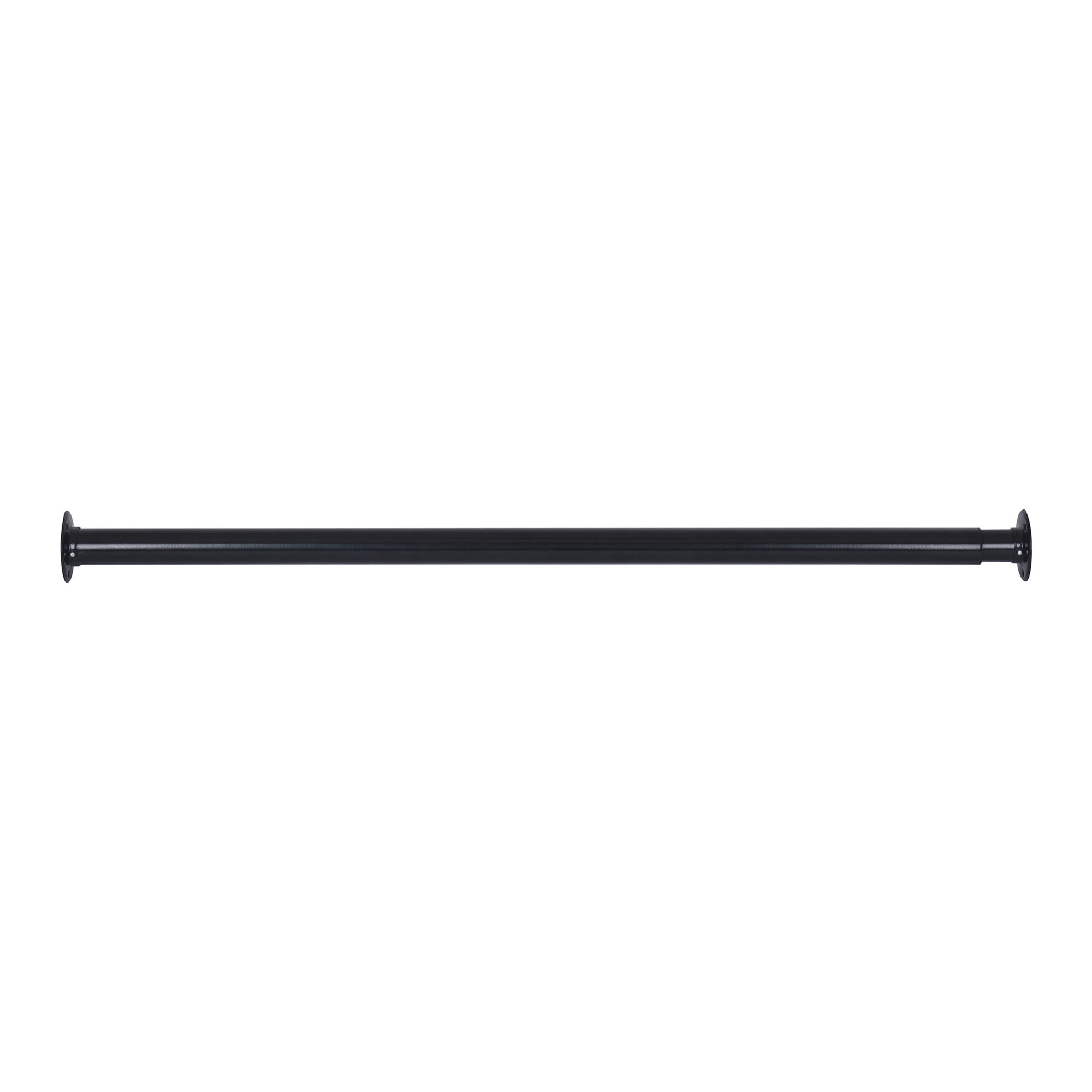 (2 pack) Better Homes & Gardens 33–60" Steel Adjustable Closet Rod for Adult, Black
