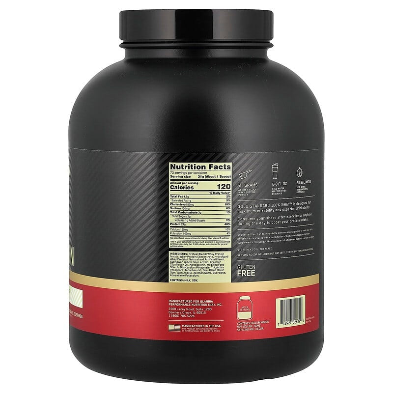 Optimum Nutrition, Gold Standard® 100% Whey Protein, Double Rich Chocolate, 1.98 lb (899 g)
