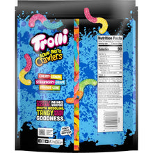 Resealable Sour Brite Crawlers bag with Nutrition Facts panel