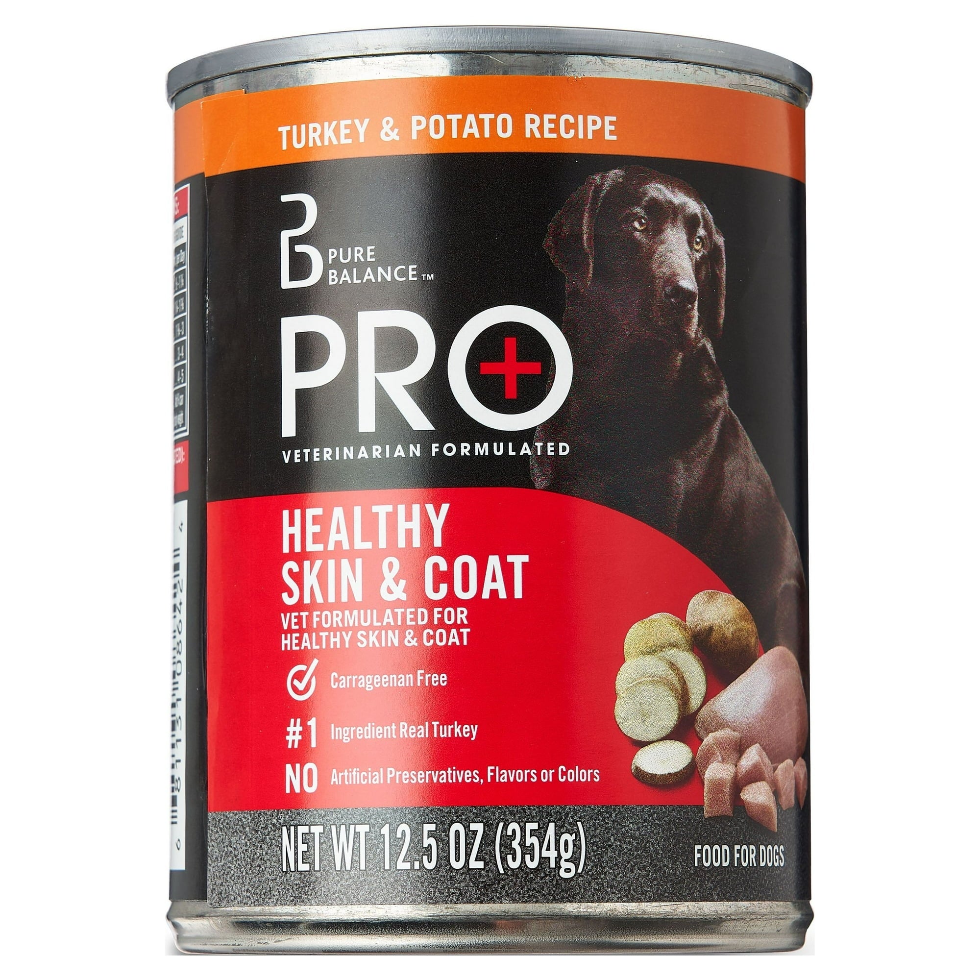 Pure Balance Pro Plus Turkey & Potato Recipe Wet Dog Food, 12.5 oz Can