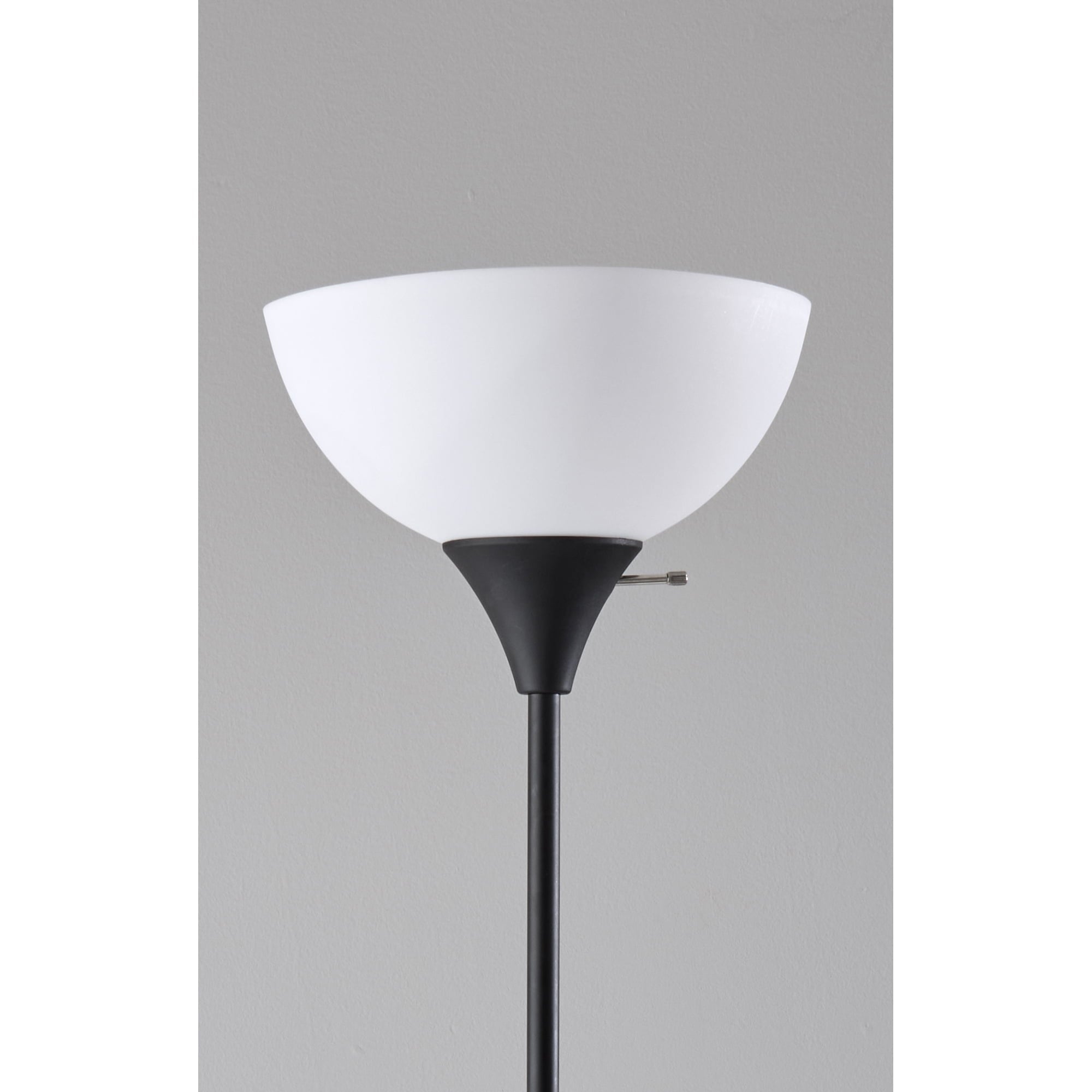 Mainstays 72" Black Combo Floor Lamp with Modern Reading Lamp