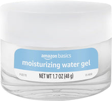 Amazon Basics moisturizing water gel jar front label, net wt 1.7 oz (48 g)