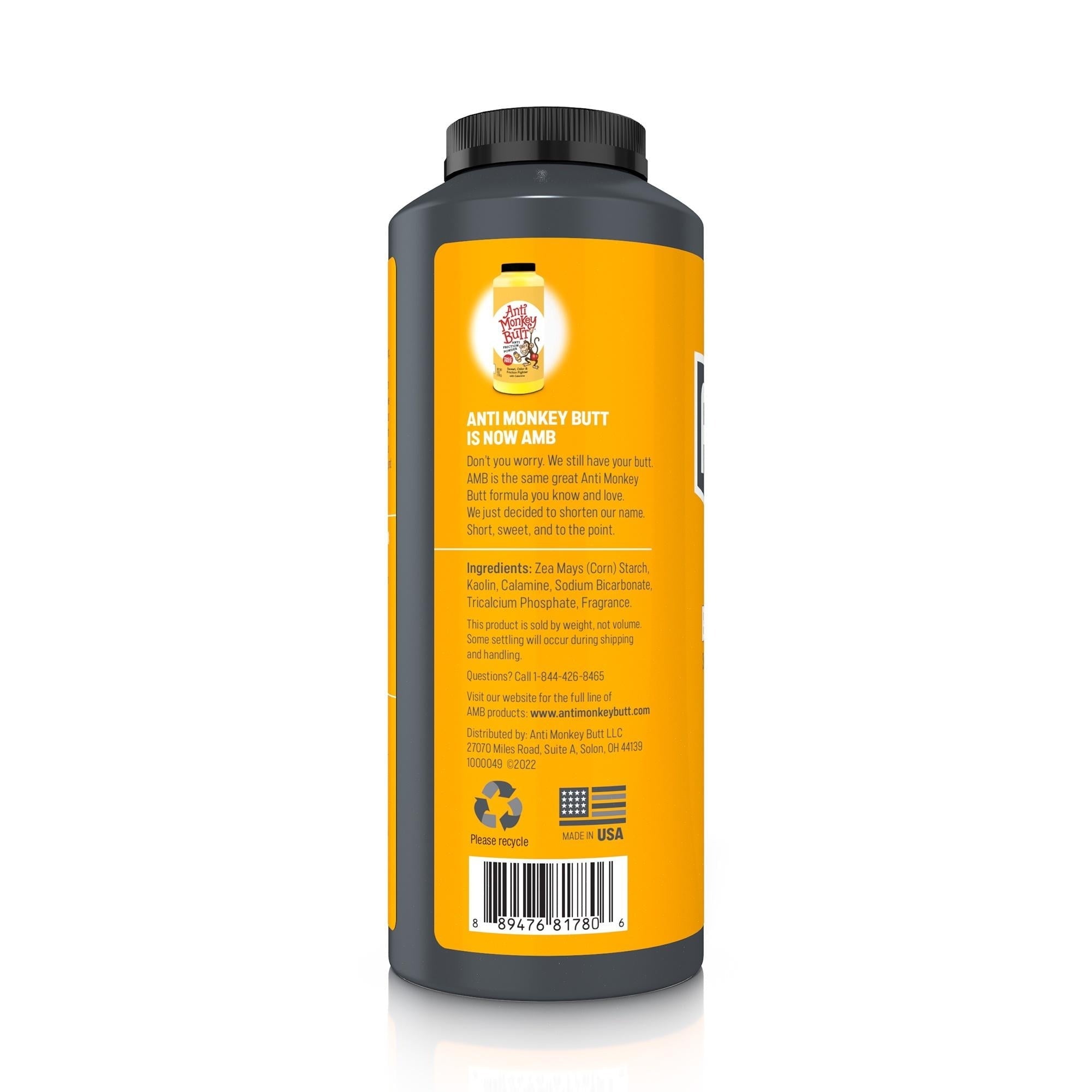 Anti Monkey Butt Powder – Talc-Free, Hypoallergenic, Anti-Itch, 2Pk, 16oz