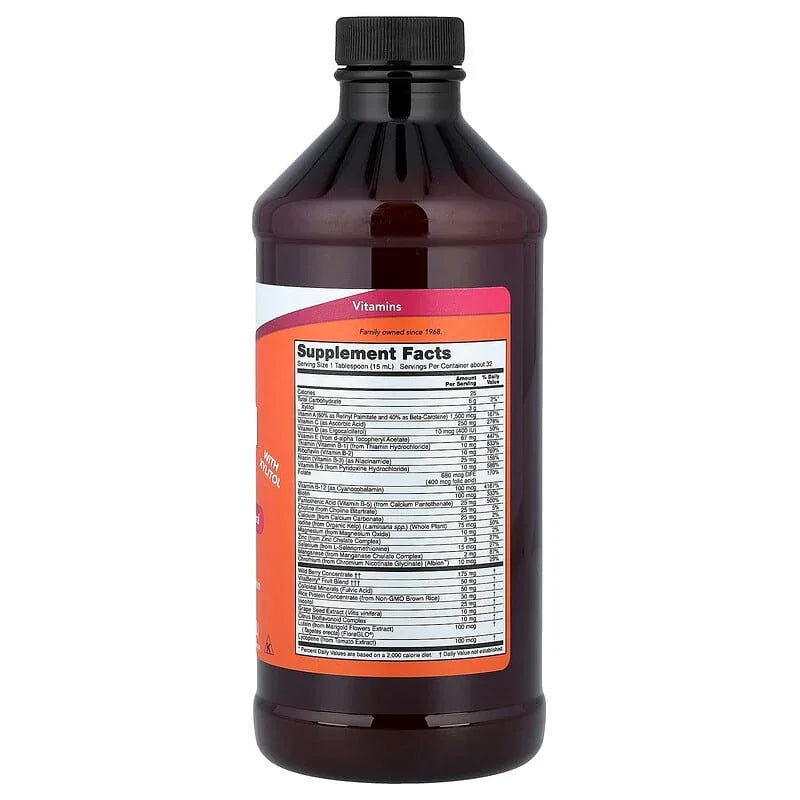 NOW Foods, Liquid Multi, Wild Berry, 16 fl oz (473 ml)
