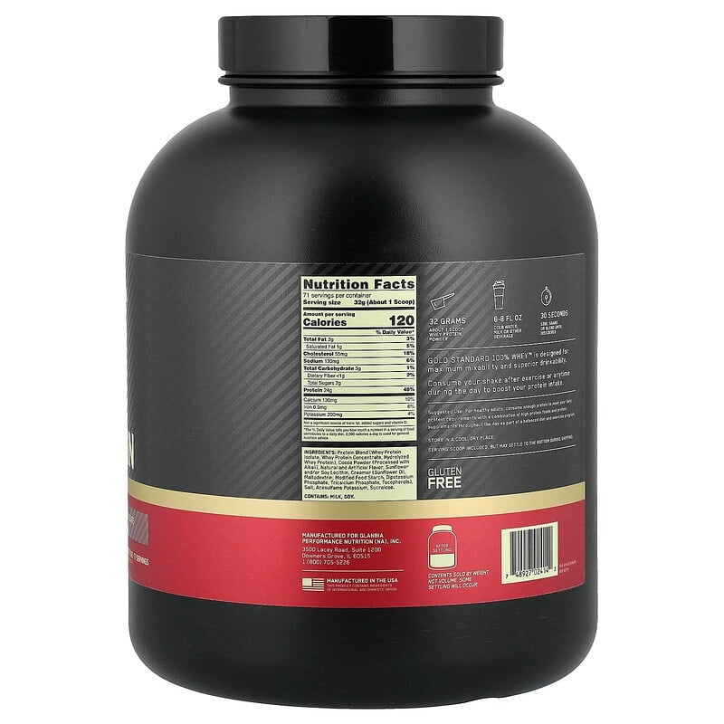 Optimum Nutrition, Gold Standard® 100% Whey Protein, Double Rich Chocolate, 1.98 lb (899 g)