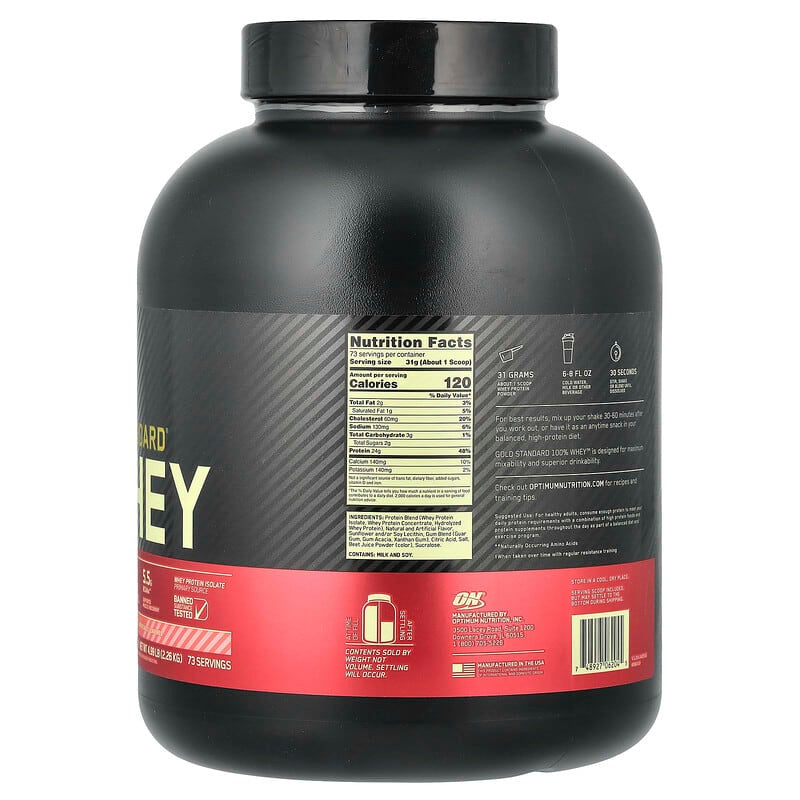 Optimum Nutrition, Gold Standard® 100% Whey Protein, Double Rich Chocolate, 1.98 lb (899 g)