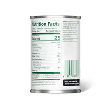 Tomato sauce can back with Nutrition Facts and barcode label