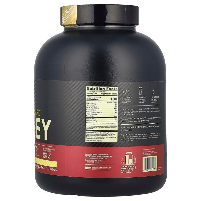 Optimum Nutrition, Gold Standard® 100% Whey Protein, Double Rich Chocolate, 1.98 lb (899 g)