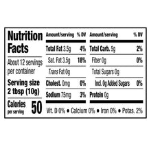 Nutrition Facts panel for instant café-style beverage mix canister