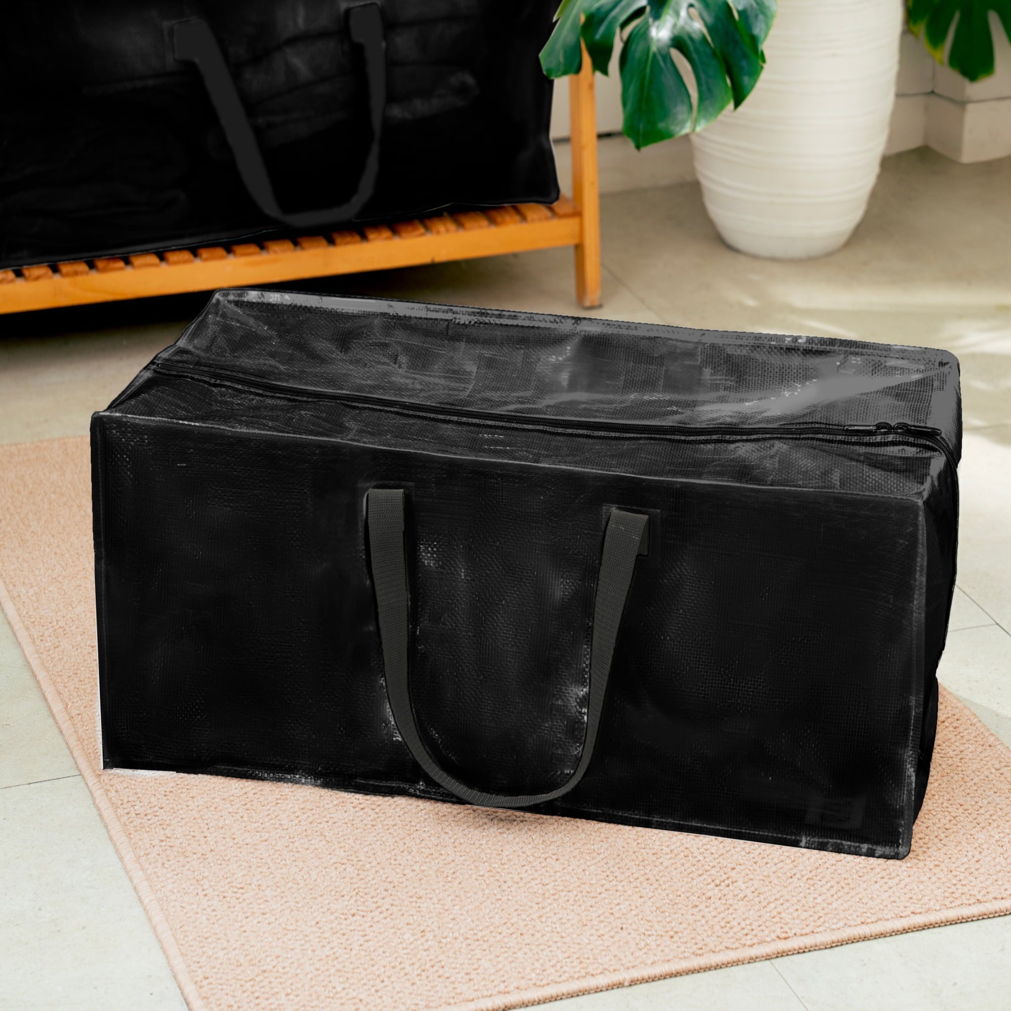 Mainstays Heavy Duty Storage and Moving Bag, Clear, 20 Gallon, 2 Pack
