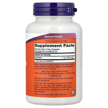 Quercetin supplement bottle back label with Supplement Facts panel