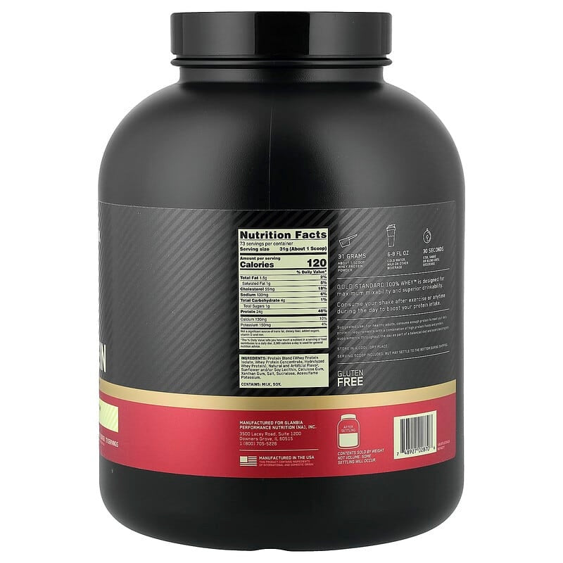 Optimum Nutrition, Gold Standard® 100% Whey Protein, Double Rich Chocolate, 1.98 lb (899 g)