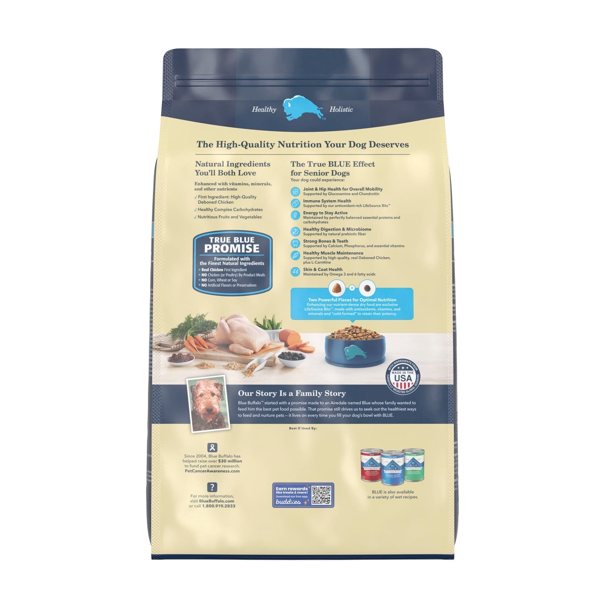 Blue Buffalo Life Protection Formula Senior Dry Dog Food, Chicken & Brown Rice