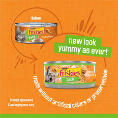 (12 pack) Purina Friskies Pate, Poultry Platter, Wet Cat Food, 5.5 oz Can