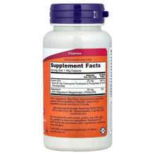 P-5-P supplement bottle back label with Supplement Facts and magnesium info