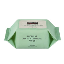 Green micellar facial cleansing wipes pack, 30 wipes