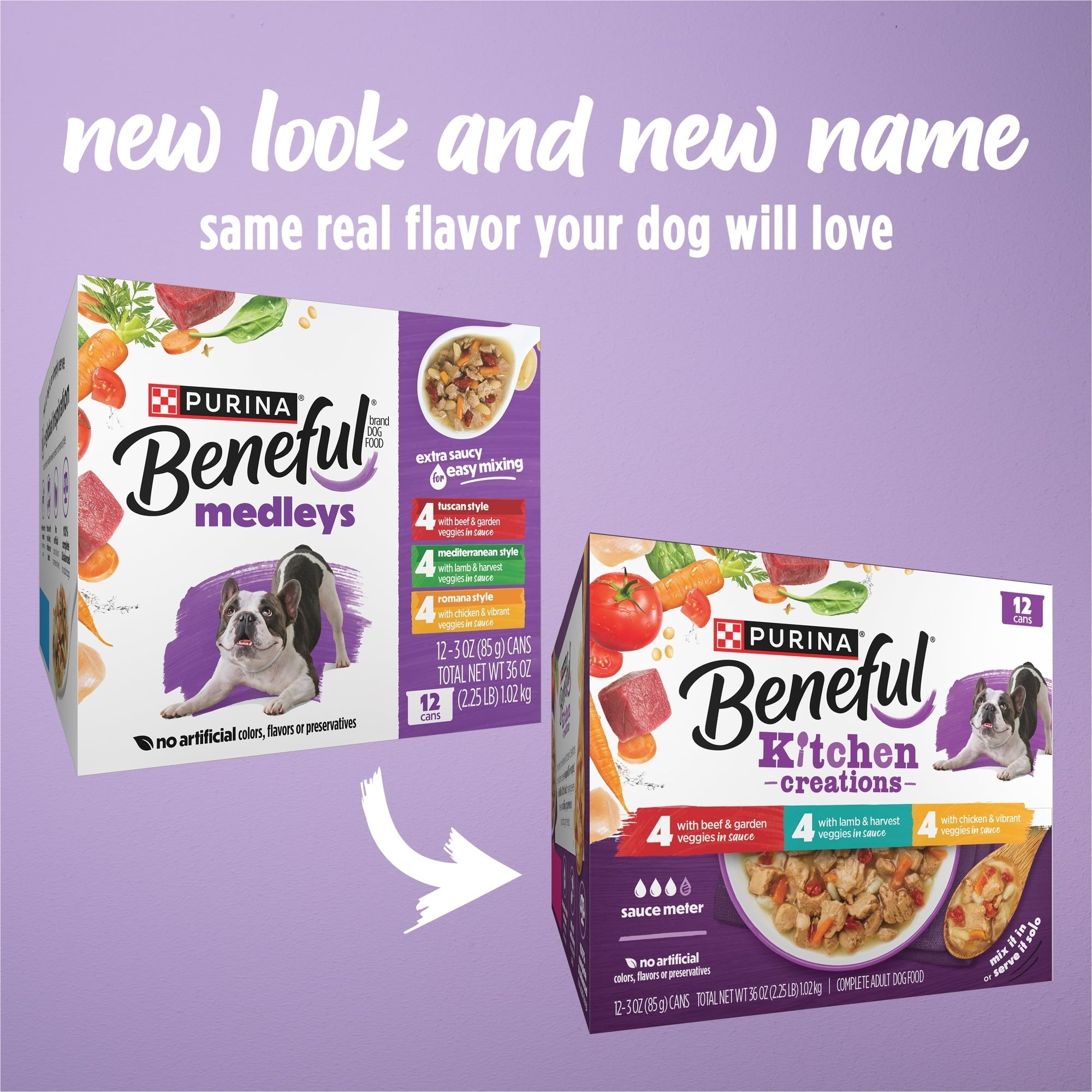 Purina Beneful Kitchen Creations With Beef, Chicken, or Lamb Wet Dog Food Variety Pack, 3 oz Cans