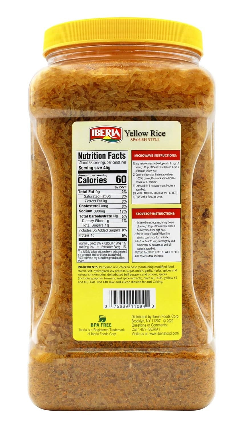 Iberia Spanish Style Yellow Rice, 3.4 lbs.