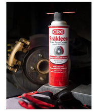 CRC Brakleen brake parts cleaner spray can with red label and gray cap