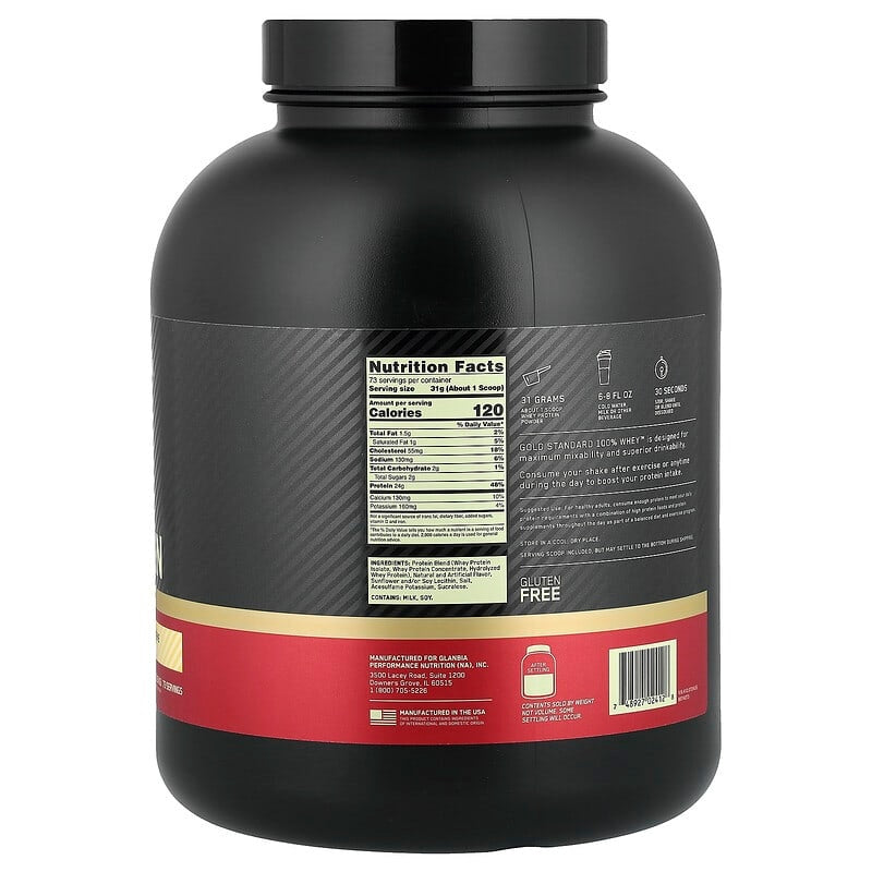 Optimum Nutrition, Gold Standard® 100% Whey Protein, Double Rich Chocolate, 1.98 lb (899 g)