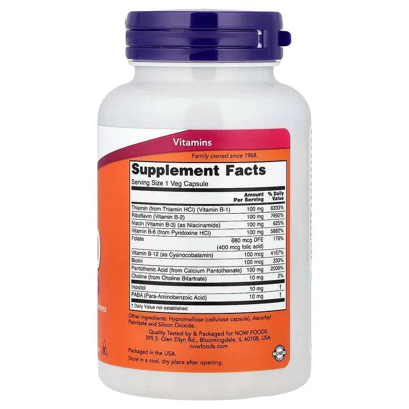 NOW Foods, B-100, Veg Capsules - USA MEGA SHOP