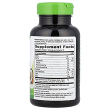 Coconut oil softgels bottle back label showing Supplement Facts panel