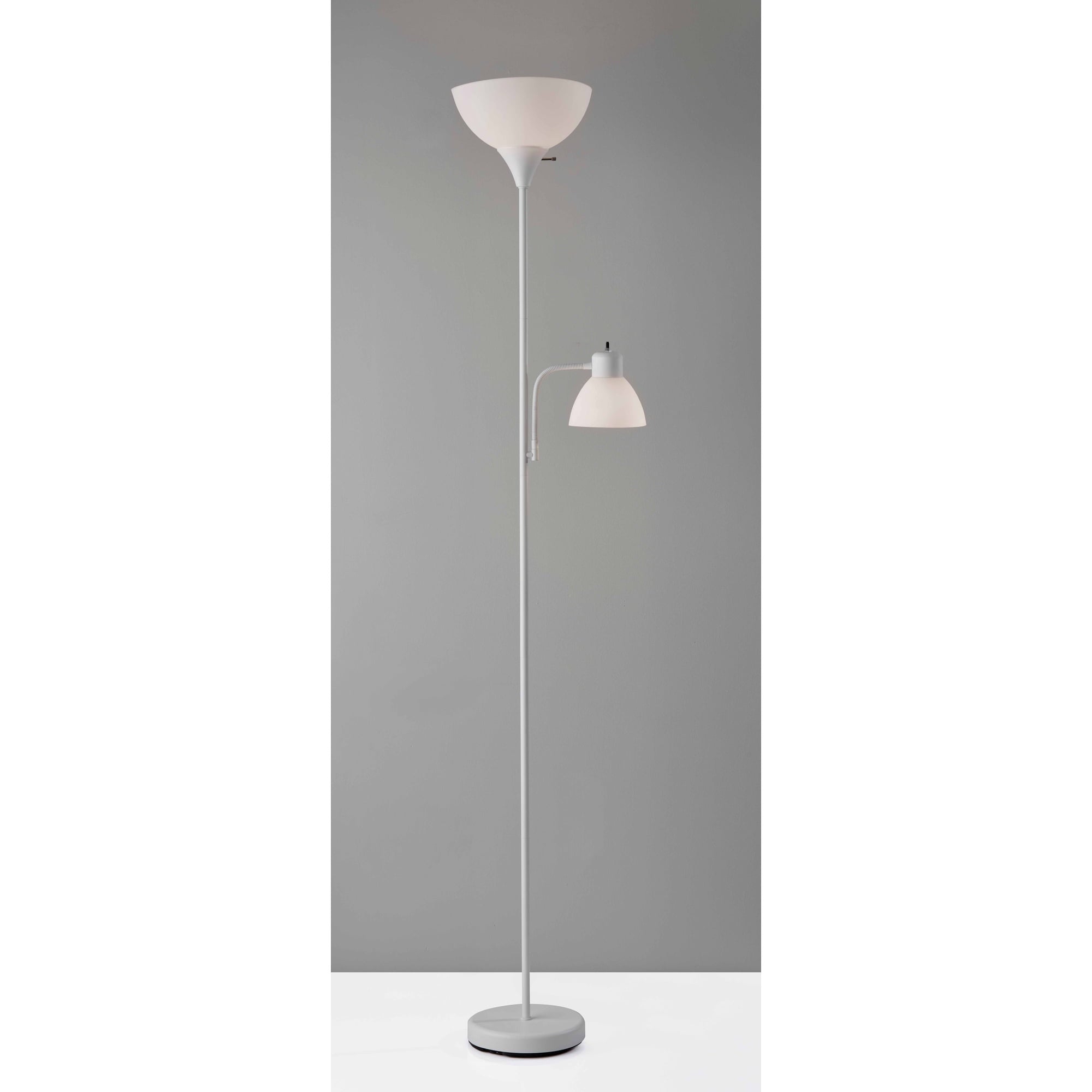 Mainstays 72" Black Combo Floor Lamp with Modern Reading Lamp