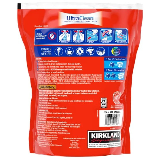 Kirkland Signature Ultra Clean Laundry Detergent Pacs, 152-count