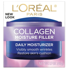L’Oreal Paris Collagen daily moisturizer jar and box, moisture filler