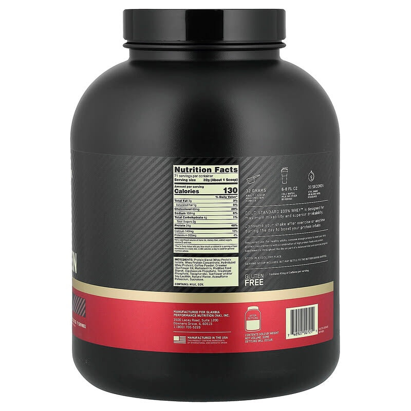 Optimum Nutrition, Gold Standard® 100% Whey Protein, Double Rich Chocolate, 1.98 lb (899 g)