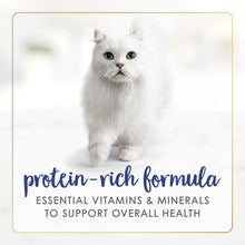 Protein-rich formula label for flaked kitten wet food