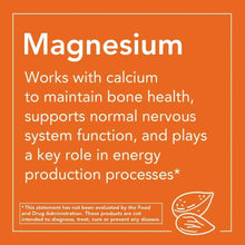 Orange supplement information panel with large text and small disclaimer footnote