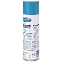 Sprayway glass cleaner aerosol can with blue cap and white label, side view