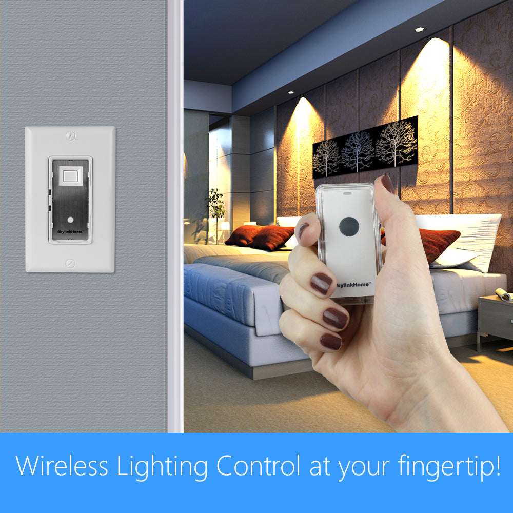 SkylinkHome Wall Switch with Snap-On Remote (WE-318)