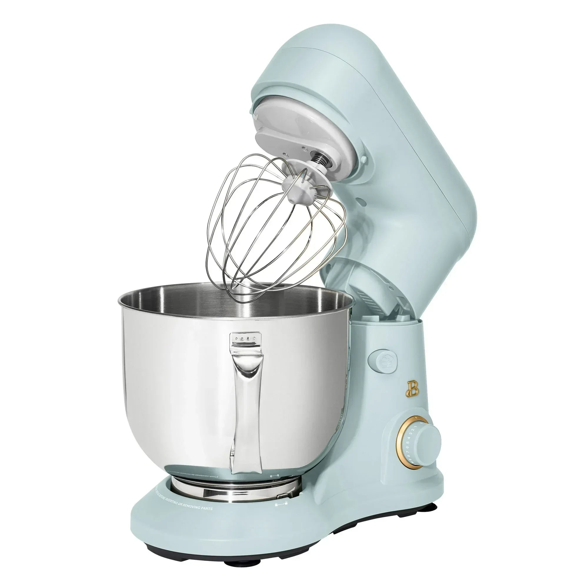 Beautiful 5.3 Qt Stand Mixer, Black Sesame with Flat Beater, Dough Hook, Balloon Whisk