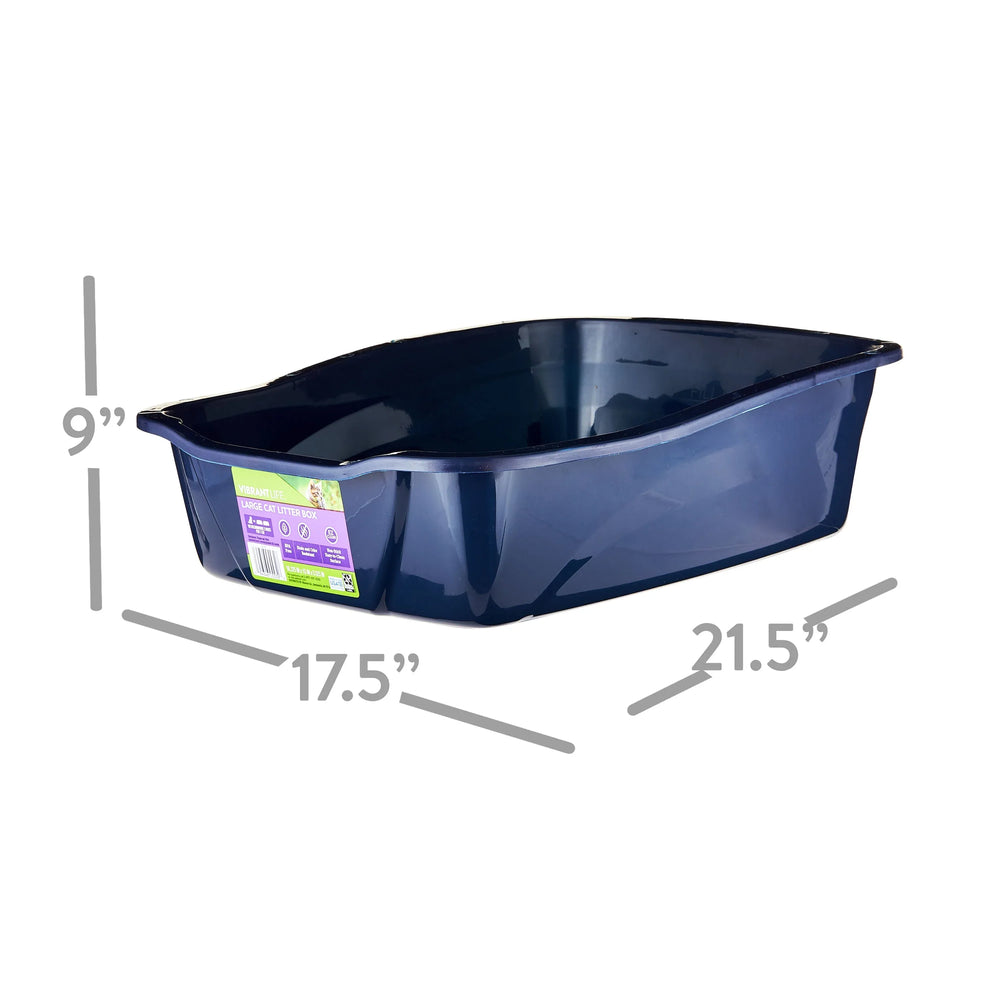 Vibrant Life Large Open Cat Litter Box - USA MEGA SHOP