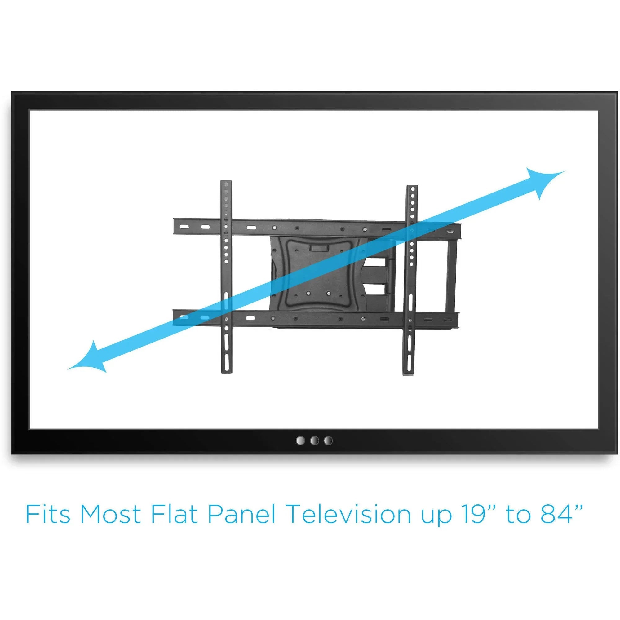 DuraPro Full-Motion Articulating, Tilt/Swivel, Universal Wall Mount Kit for 19" to 84" TVs + Bonus HDMI Cable (DRP800FN)