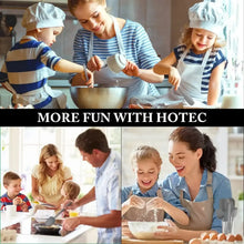 Children using gray silicone spatulas in a kitchen during baking