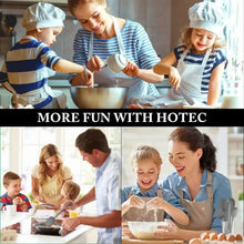 Silicone spatulas used while children bake with bowls and dough
