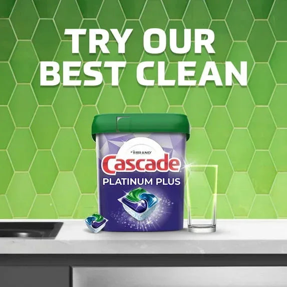 Cascade Complete Dishwasher Detergent Liquid Gel, Dish Detergent, Dish Soap, Fresh, 120 fl oz